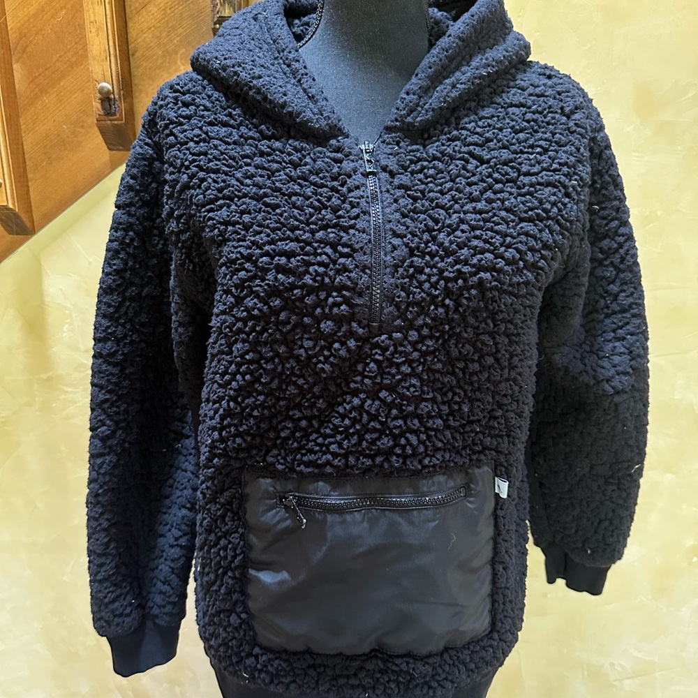 Tommy Bahama Black Sherpa Kids Hoodie